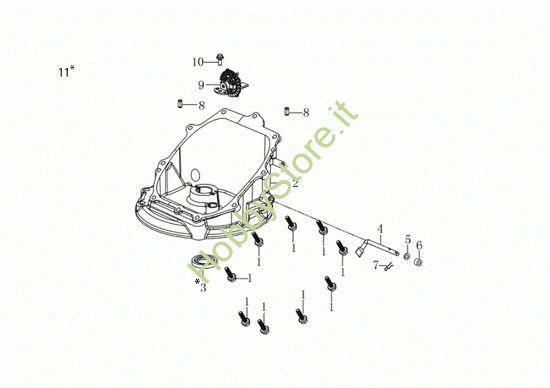 Picture of Coperchio basamento G 44 PK COMFORT PLUS (K605) EURO 5 Rasaerba