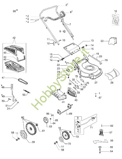 Picture of Esploso GV 48 PK ALLROAD PLUS 4 (K605) EURO 5 Rasaerba