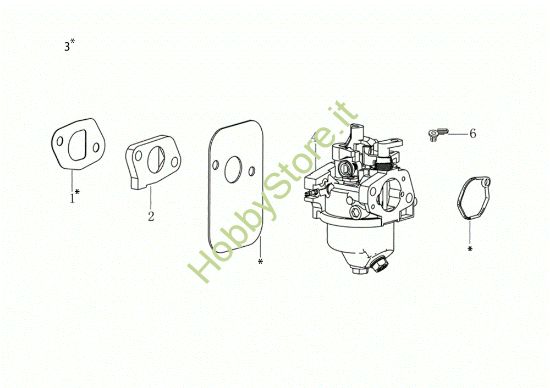 Picture of Carburatore GV 48 PK ALLROAD PLUS 4 (K605) EURO 5 Rasaerba