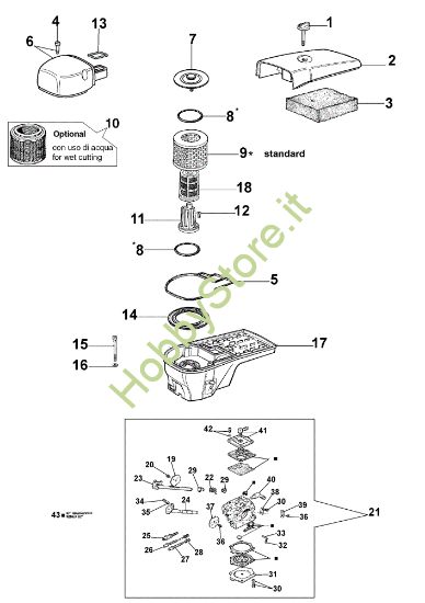 Picture of Filtro aria e carburatore 980 TTA Troncatore