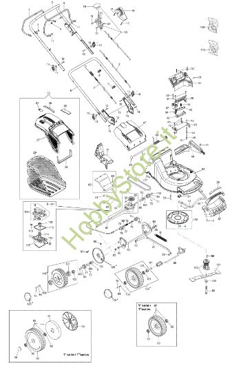 Picture of Esploso MAX 53 TK ALUMINIUM PRO (K805) EURO 5 Rasaerba