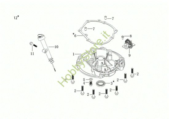 Picture of Coperchio basamento G 53 PK COMFORT SD (K 805) EURO 5 Rasaerba