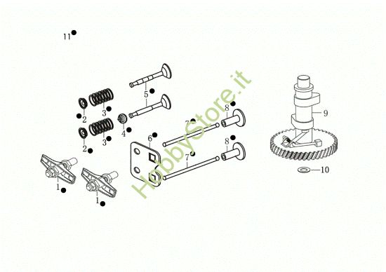 Picture of Kit valvola G 53 TK ALLROAD EXA 4 (K805) EURO 5 Rasaerba
