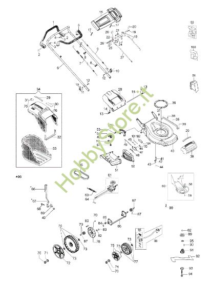 Picture of Esploso G 53 VK ALLROAD PLUS 4 (K805) EURO 5 Rasaerba