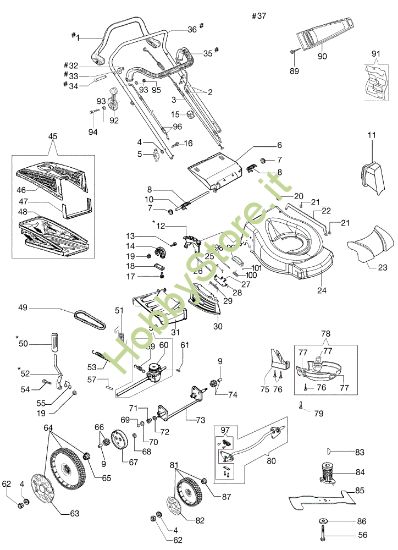 Picture of Esploso completo GV 53 TBX ALL ROAD PLUS 4 EURO 5 Rasaerba