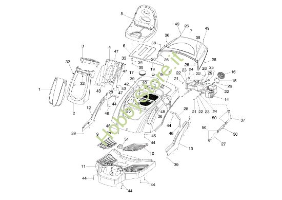 Picture of Carrozzeria MISTRAL 72/12,5 K H (3in1) (K1250) EURO 5 Trattorino