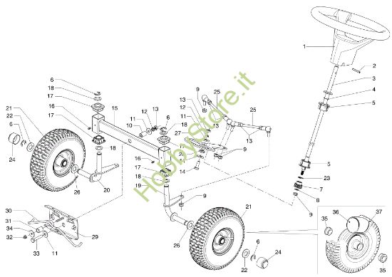 Picture of Sterzo MISTRAL 72/12,5 K H (3in1) (K1250) EURO 5 Trattorino