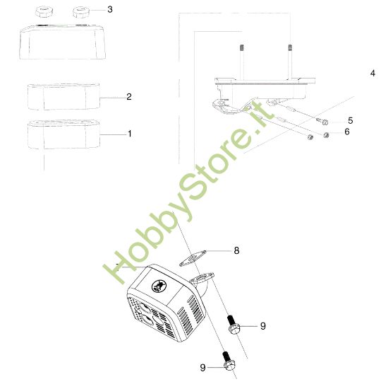 Picture of Filtro aria MISTRAL 72/12,5 K H (3in1) (K1250) EURO 5 Trattorino