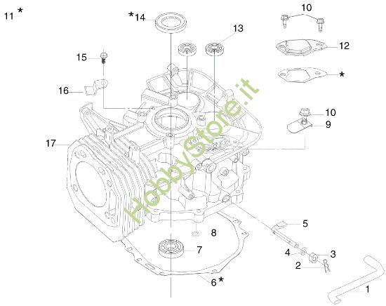 Picture of Cilindro e basamento MISTRAL 72/12,5 K H (3in1) (K1250) EURO 5 Trattorino