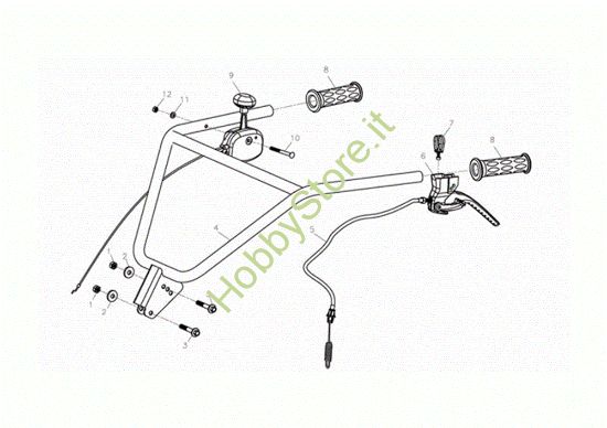 Picture of Manubrio MH 155 K Motozappa
