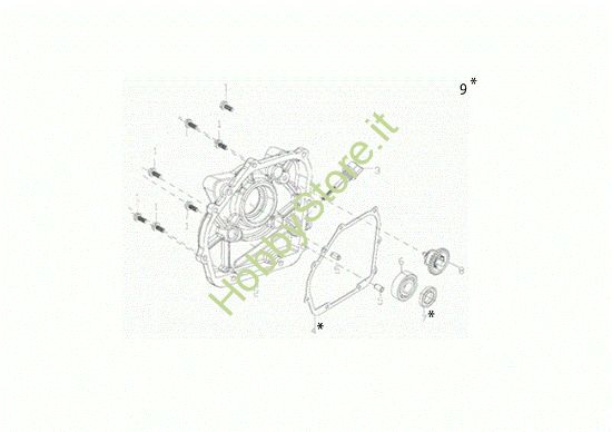 Picture of Coperchio basamento MH 155 K Motozappa