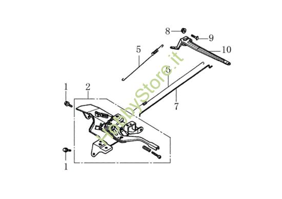 Picture of Leve di controllo WB 65 (K1100 H) Trinciasamenti