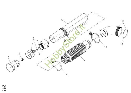 Picture of Tubo prolunga MB 900 Atomizzatore