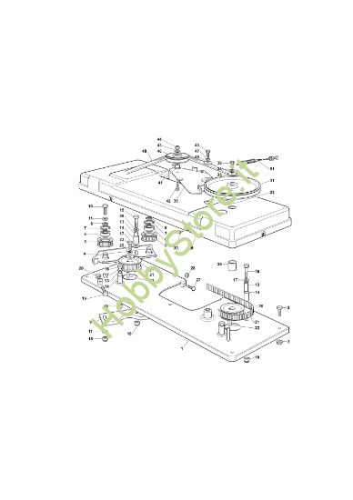 Picture of Regolazione piatto di taglio OM 103/16 K Cat. 2020 Trattorino