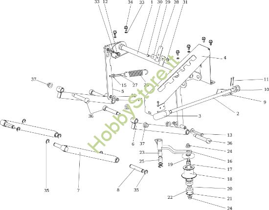 Picture of Regolazione piatto di taglio APACHE 92 4x4 EVO Cat.2020 Trattorino
