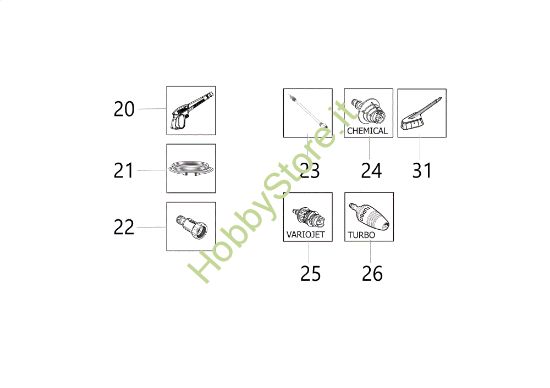 Picture of Accessori PW 140 C (2020) Idropulitrice