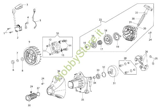 Picture of Avviamento completo BCF 550 Decespugliatore