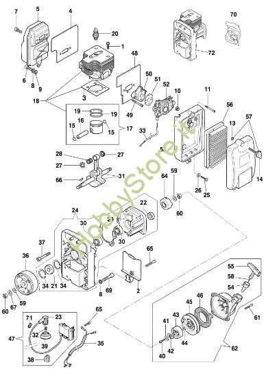 Picture of Avviamento e motore BV 163 Soffiatore