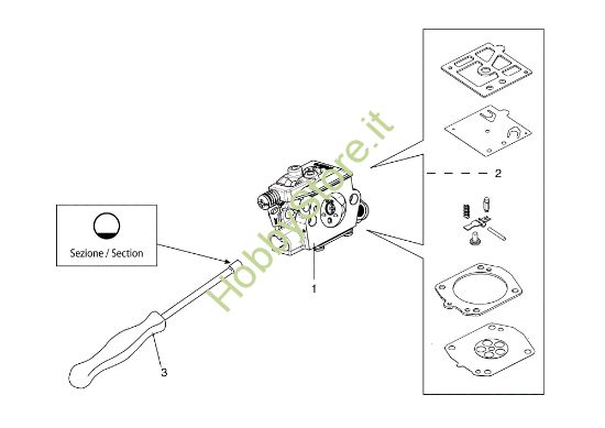 Picture of Carburatore HDA-350 GS 630 Motosega