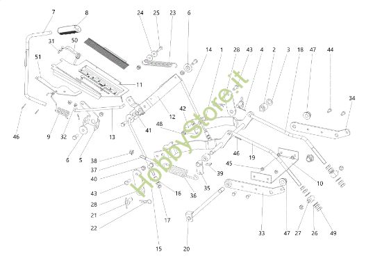 Picture of Regolazione piatto di taglio OM 106/16 KH Exclusive Cat. 2021 <!>Trattorino