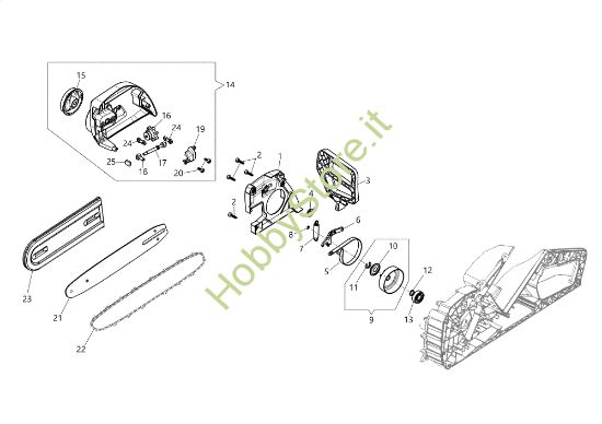 Picture of Copricatena - Frizione GSi 30 Motosega
