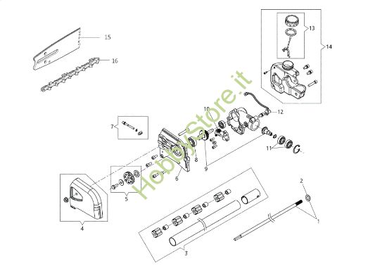 Picture of Potatore Applicazione (Potatore) BCH 250 D