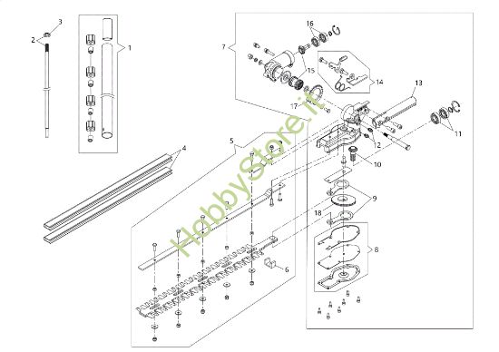 Picture of Tagliasiepi Applicazione (Tagliasiepi) BCH 250 D