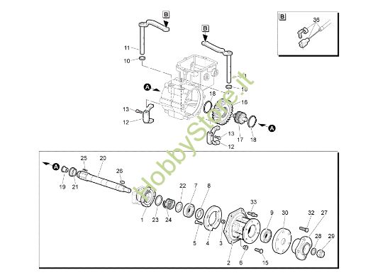 Picture of Ingranaggi (2/2) WB50 (K800H) Trinciasamenti