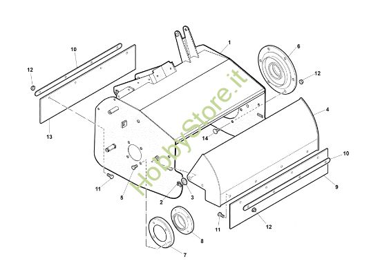 Picture of Cofano WB50 (K800H) Trinciasamenti