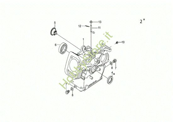 Picture of Basamento MOTORE K800 H (EURO 5) Motore K800 H (EURO 5)
