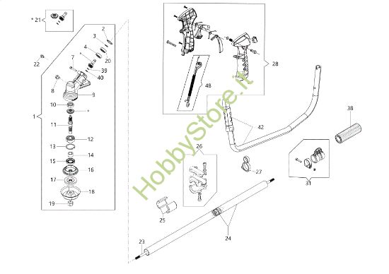 Picture of Trasmissione SPARTA 441 T 50Y Decespugliatore