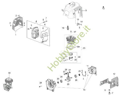 Picture of Motore SPARTA 441 S 50Y Decespugliatore