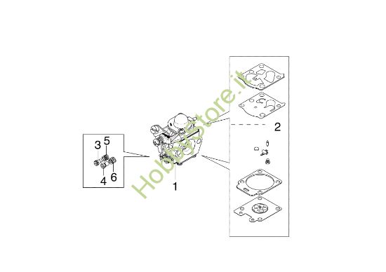 Picture of Carburatore WT-EX 5487 741 50Y Decespugliatore