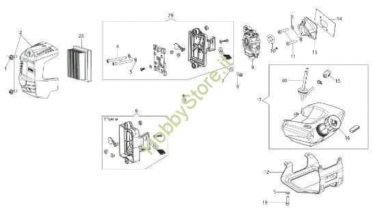 Picture of Serbatoio e filtro aria BCH 50 T Decespugliatore