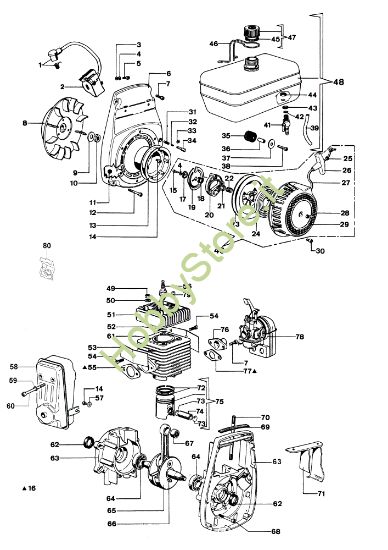 Picture of Avviamento e motore SA 45 TL Motopompa