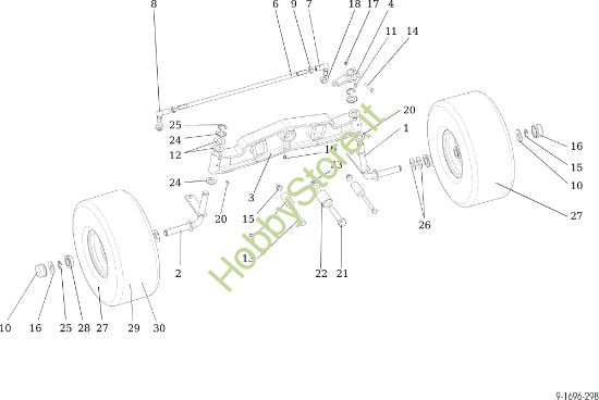 Picture of Assale anteriore OM 107 L/16 KH (K1600AVD - EURO5) Cat. 2022 Trattorino