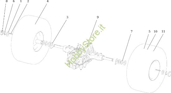 Picture of Assale posteriore CHEYENNE 26 (KAWASAKI) Cat. 2022 Trattorino