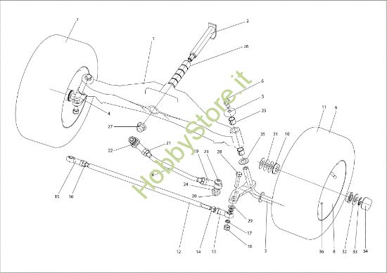 Picture of Assale anteriore APACHE 92 EVO Cat.2022 Trattorino