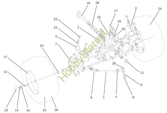 Picture of Assale anteriore APACHE 92 EVO 4x4 (K2400AVD V-Twin - EURO5) Cat.2022 Trattorino