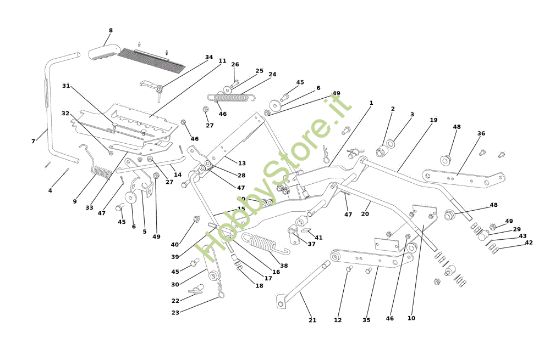 Picture of Regolazione piatto di taglio OM 106/24 KH Exclusive Cat. 2022 (Victus) <!> trattorino