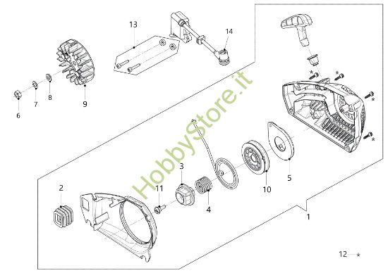 Picture of Avviamento GSTH 240 Motosega