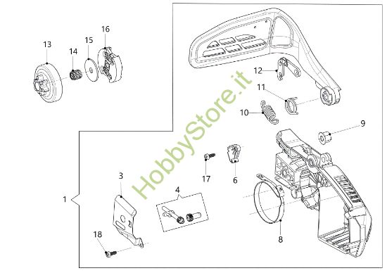 Picture of Copricatena - Frizione GSTH 240 Motosega