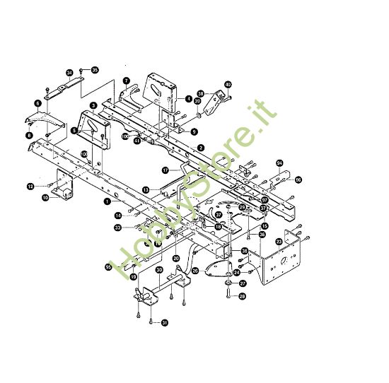 Picture of Telaio MARATHON 12.5 - (2°Sr.) Trattorino - 2ª serie (da Ottobre 98)