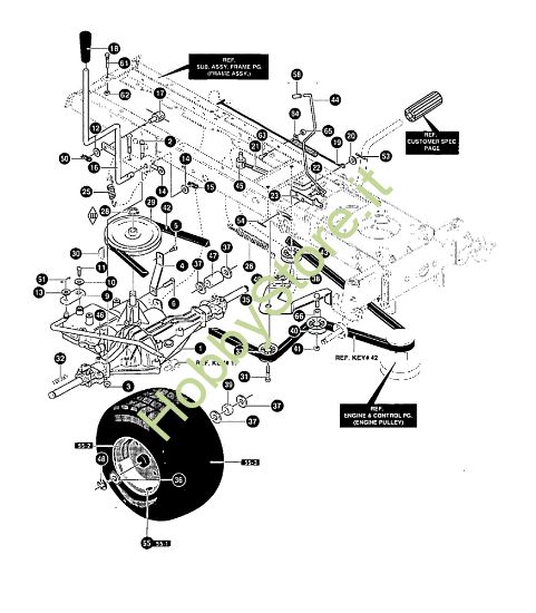 Picture of Gruppo trazione MARATHON 12.5 - (2°Sr.) Trattorino - 2ª serie (da Ottobre 98)