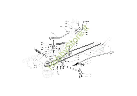 Picture of Comando freno e comando cambio OM 98L/12,5 K M Cat. 2023 Trattorino