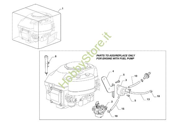 Picture of Motore GLX 14-84H Trattorino