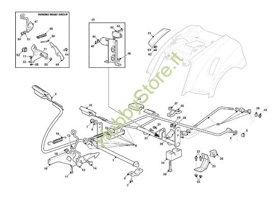 Picture of Freno e cambio di azionamento GLX 22-102 H2 Trattorino