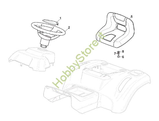 Picture of Carrozzeria (1/2) GLX 14-98HS Trattorino
