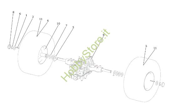 Picture of Assale posteriore APACHE 92 EVO Cat.2023 Trattorino