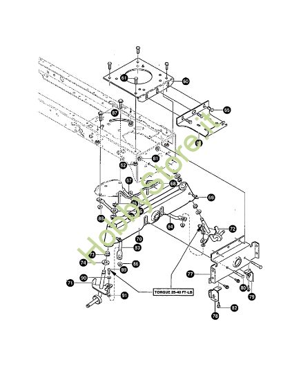 Picture of Gruppo telaio (2/2) MARATHON 15.5 - (2°Sr.) Trattorino - 2ª serie (da Ottobre 98)